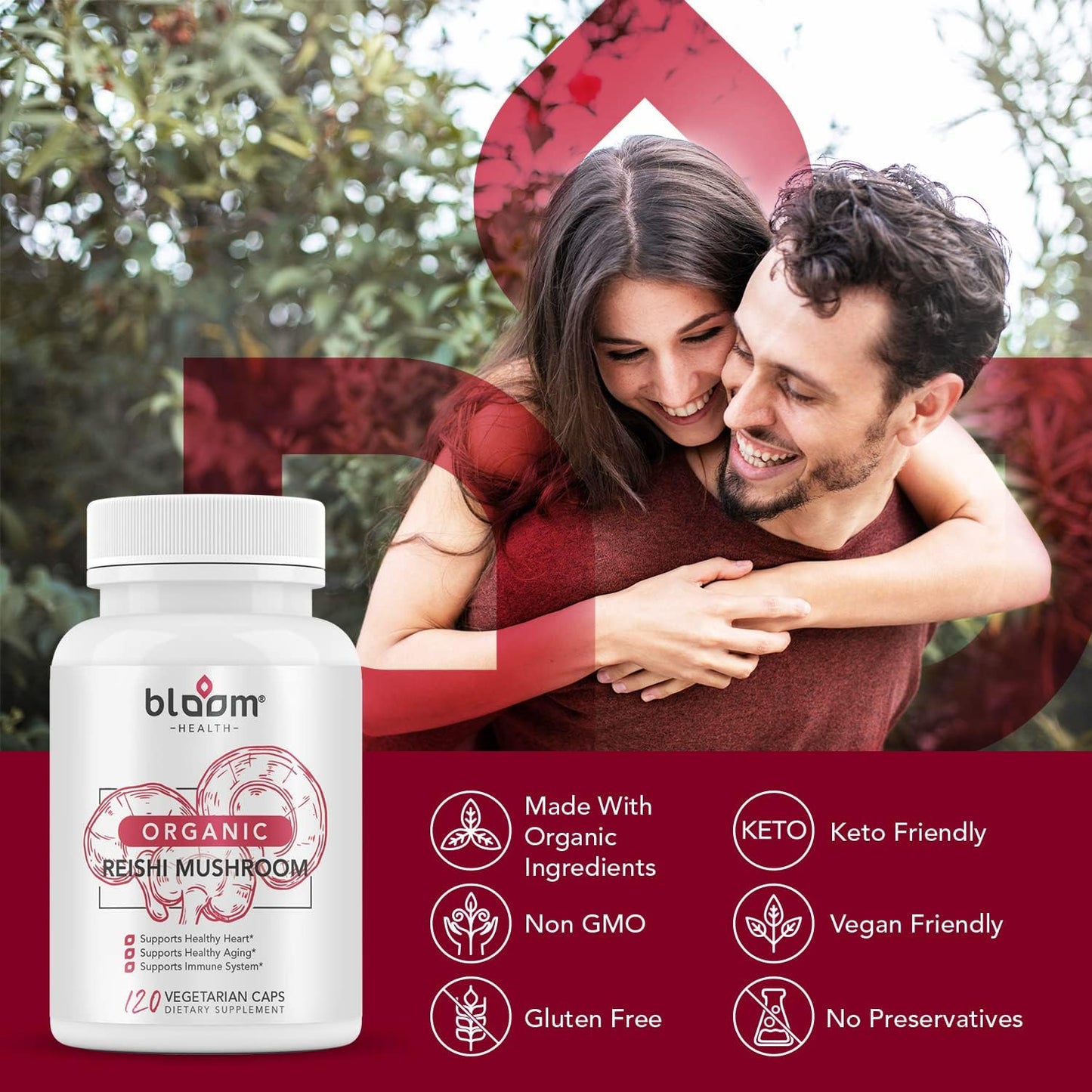 Organic Reishi Mushroom Powder | Ganoderma Lucidum Mycelium | Rich in Polysaccharides